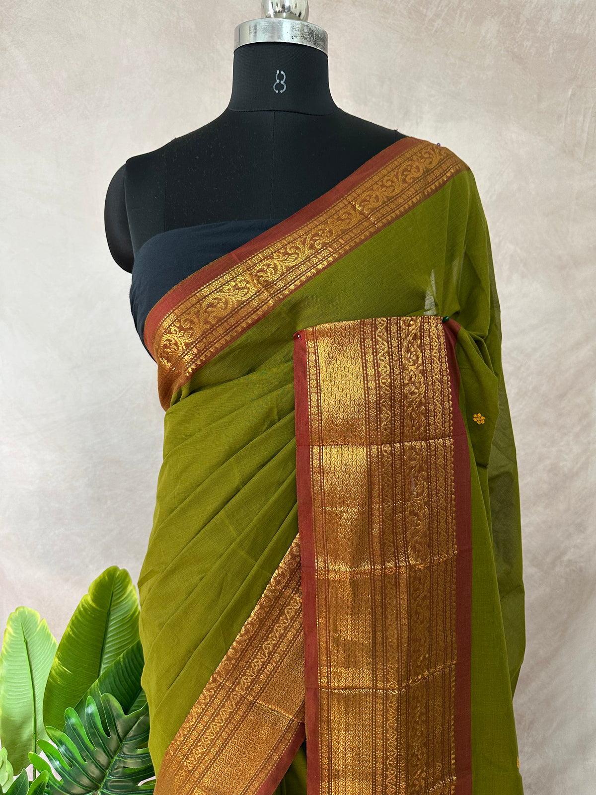 Kanchivaram cotton handloom saree , no BP