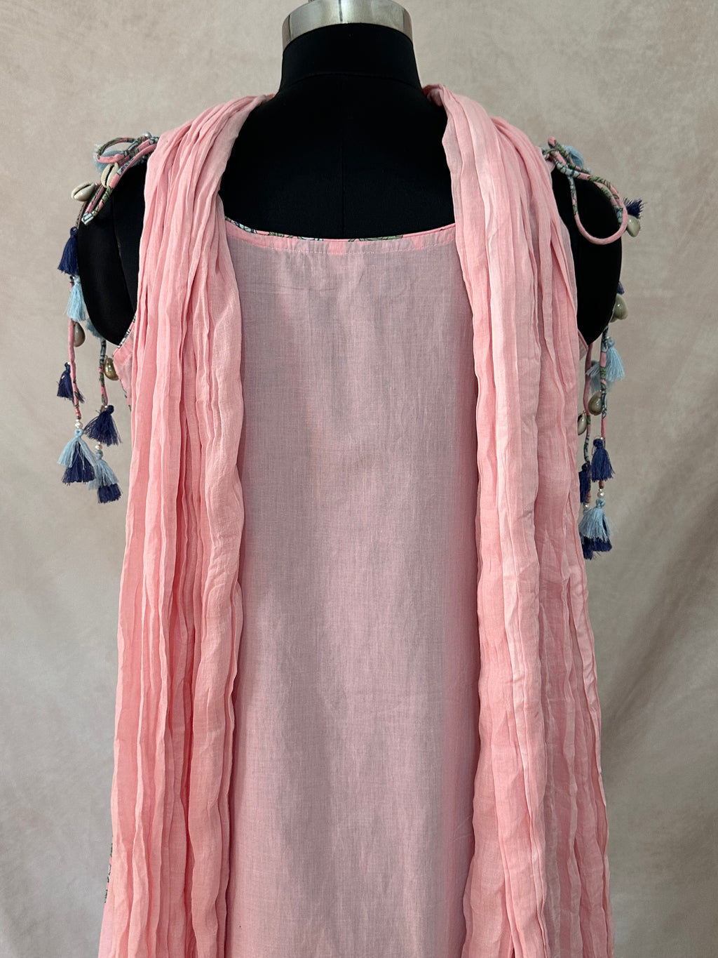Cotton kurti with bottom and dupatta