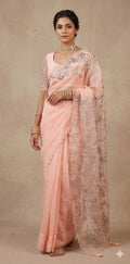 Turkkish organza saree with stitched blouse