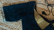 Black designer blouse