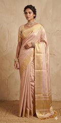 Modal tissue saree with stitched blouse