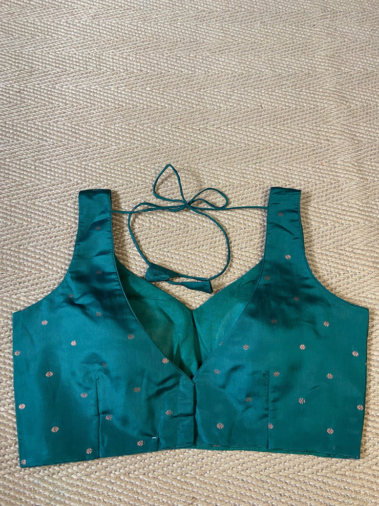 Bottle green blouse