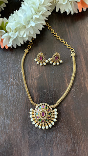 Neckalce with earring