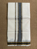Cotton dhothi with black and gold border