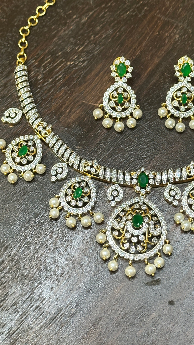 Necklace with earring