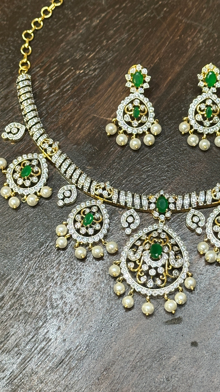 Necklace with earring