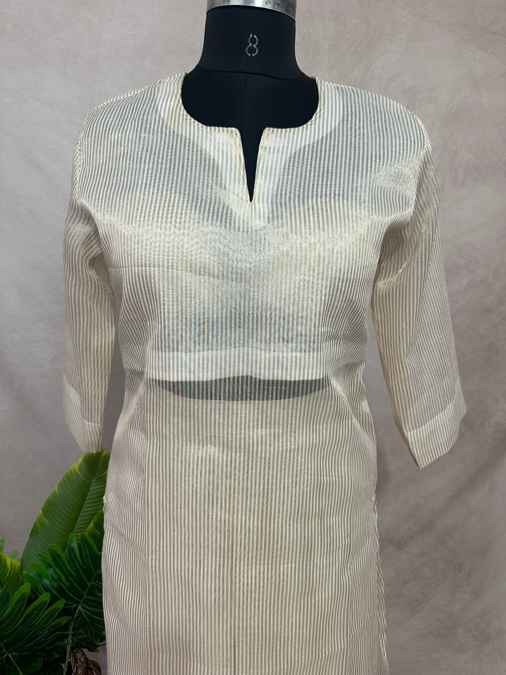 Tissue chanderi designer kurti