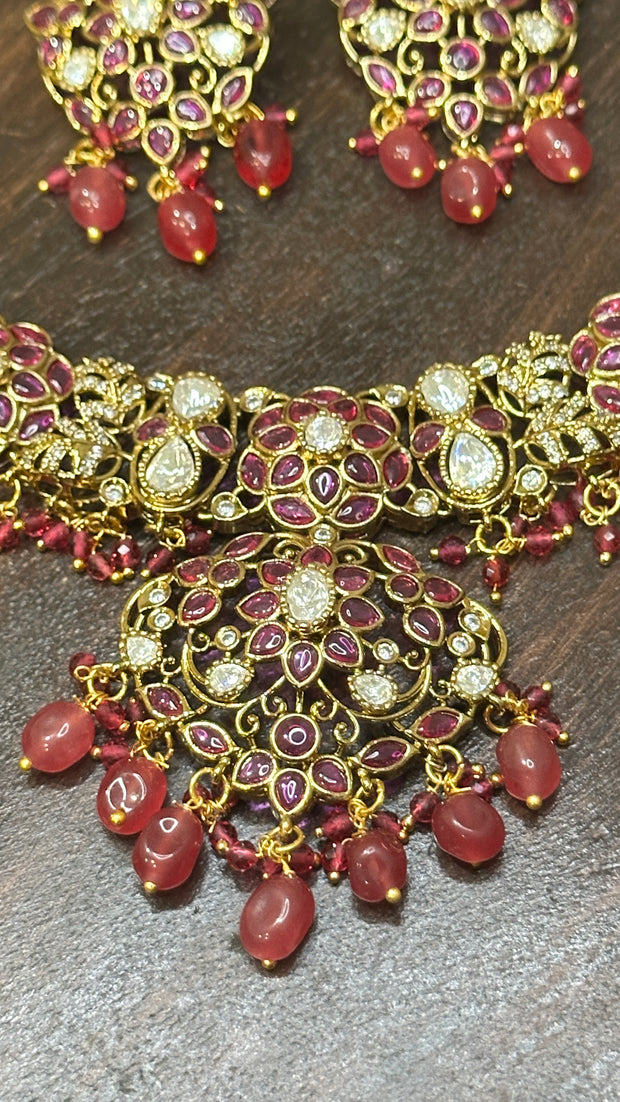 Necklace with earring