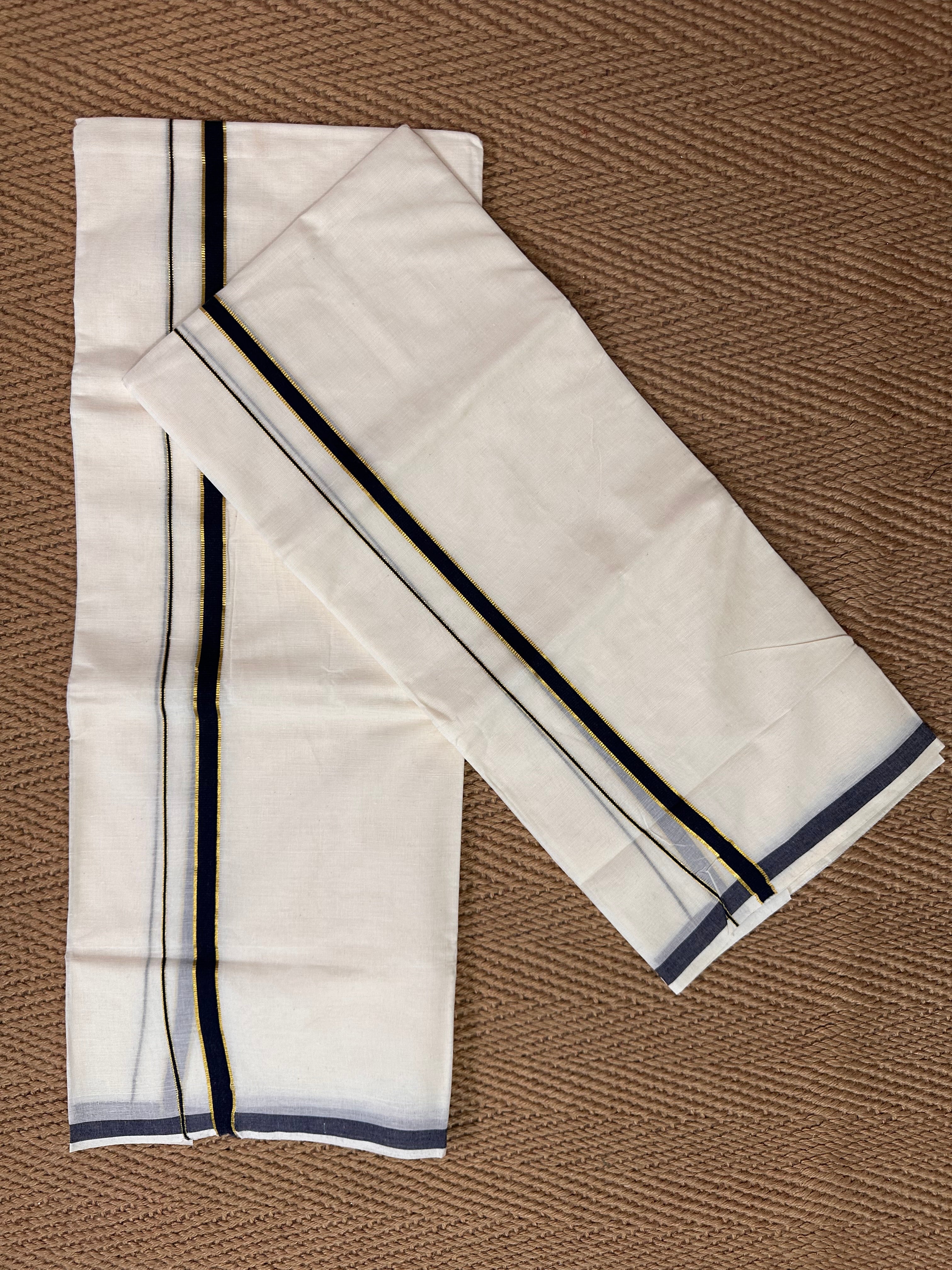 Black puliyilakkara set mundu