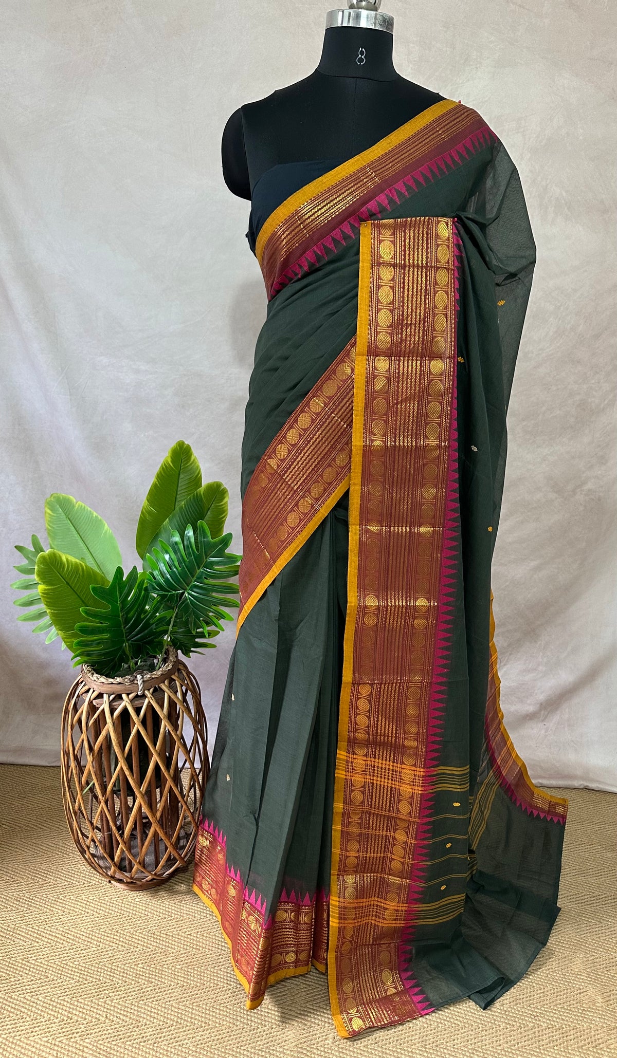 Kanchivaram cotton handloom saree , no BP
