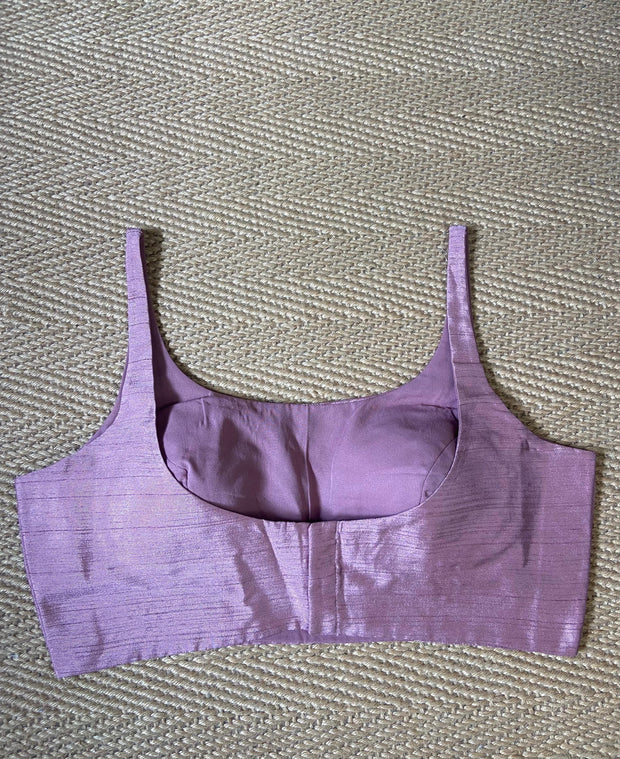 Blush pink sleeveless blouse