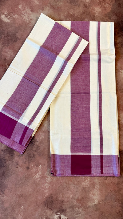 Soft cotton set mundu with border