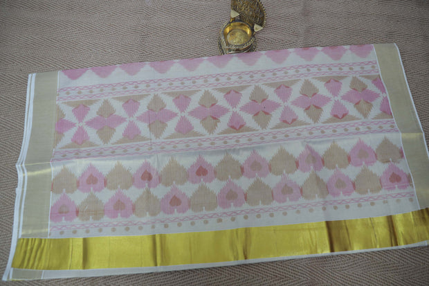 Tissue set saree with digital print