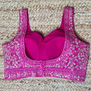 Pink designer blouse