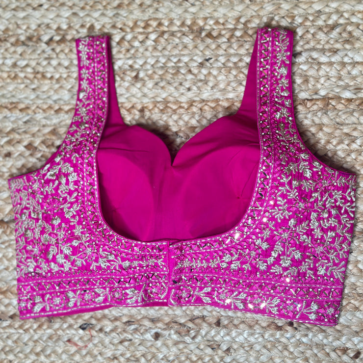 Pink designer blouse