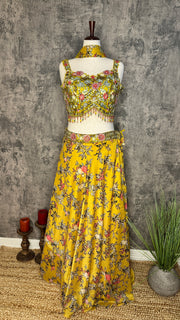 Yellow lehanga