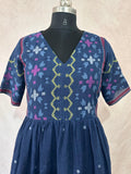 Handloom jamdani cotton dress