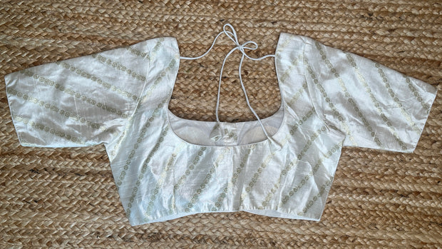 Off white silk blouse