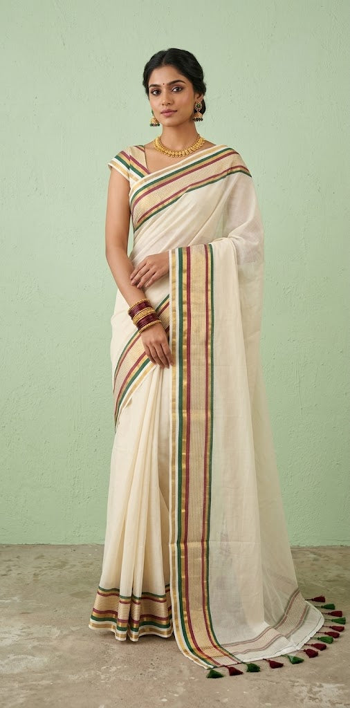 Mulcotton saree