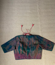 Green and red 2 in one masaba style blouse