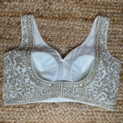 White designer blouse