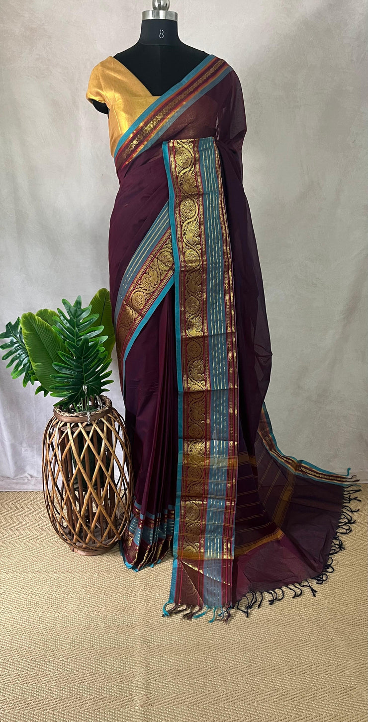 Kanchivaram cotton sarees, NO BP