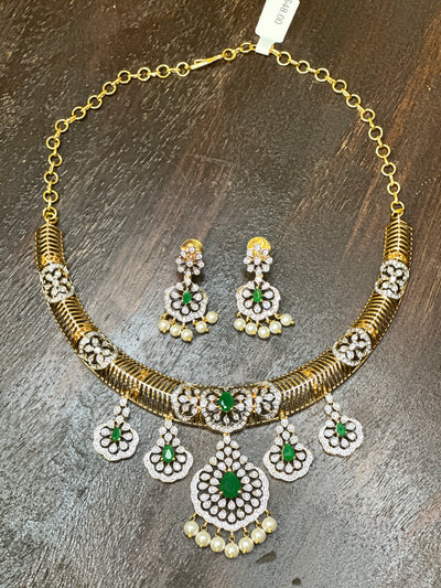 Necklace with earring