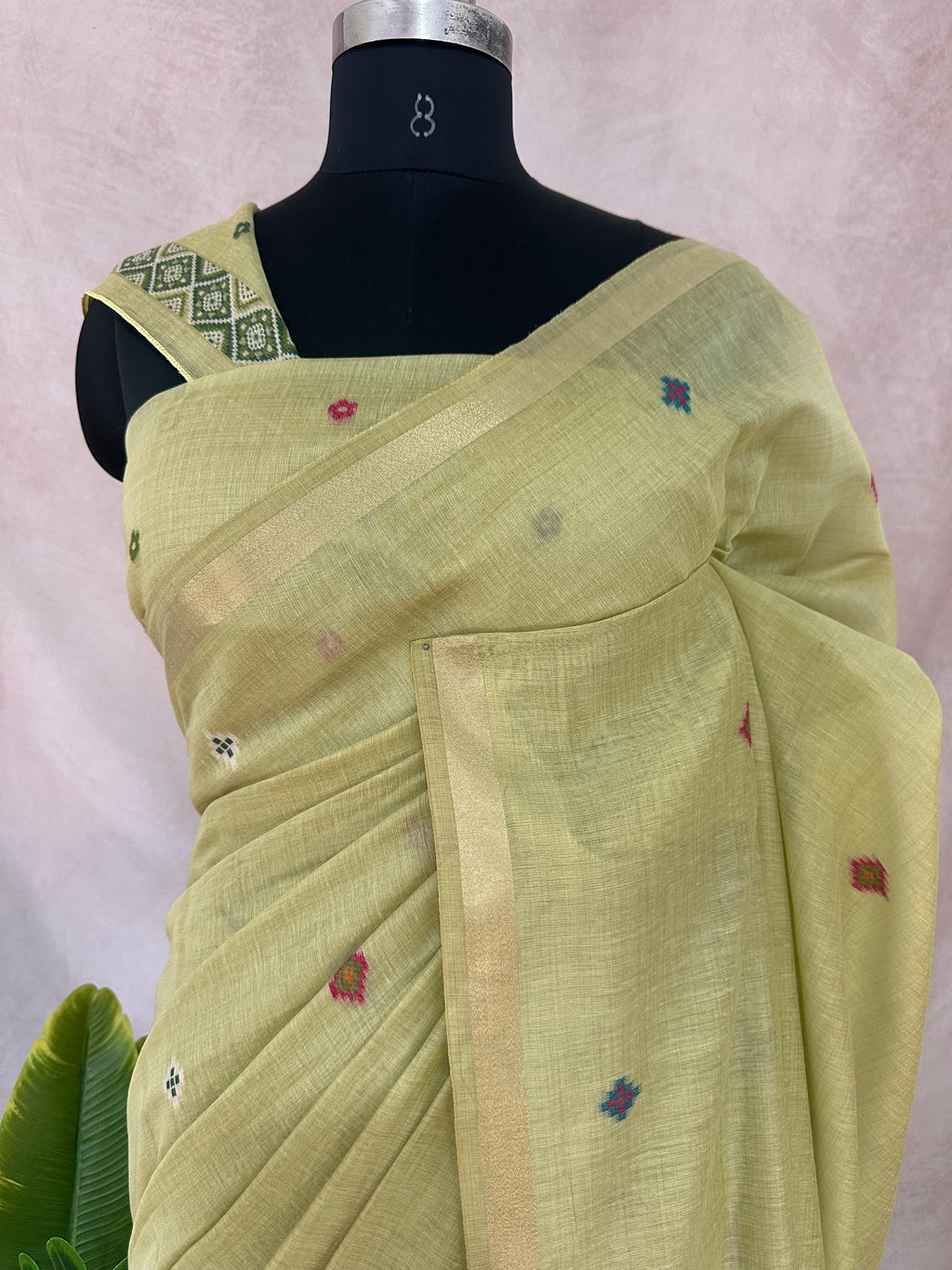 Chanderri cotton saree with BP