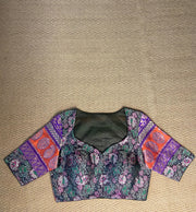Multi color silk blouse