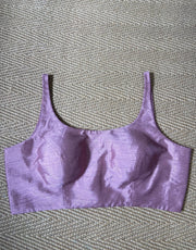 Blush pink sleeveless blouse