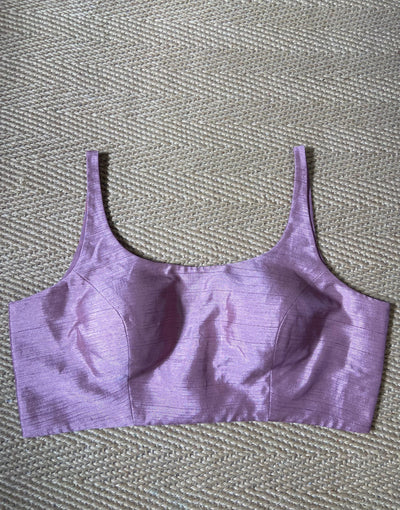 Blush pink sleeveless blouse