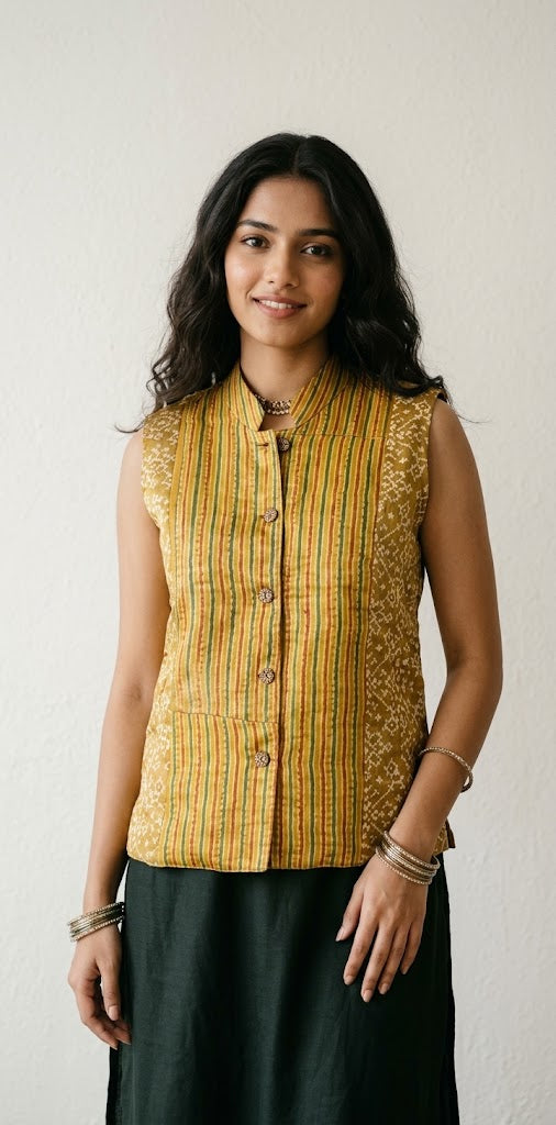 Modal silk reversable jacket