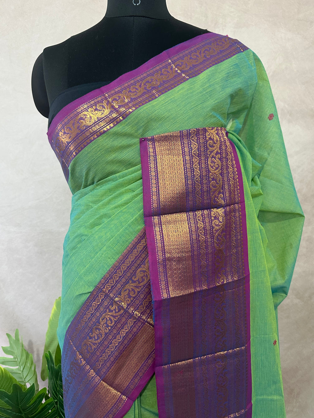 Kanchivaram cotton handloom saree , no BP