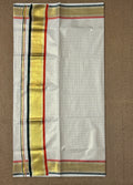 Soft cotton set saree with small checks