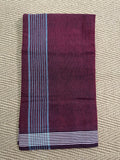 Maroon cotton dhothi