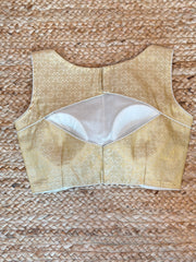 Gold brocade blouse