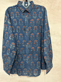Ajrakh handblock printed shirts in pure Cotton