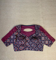 Modal silk blouse with hand embroidery