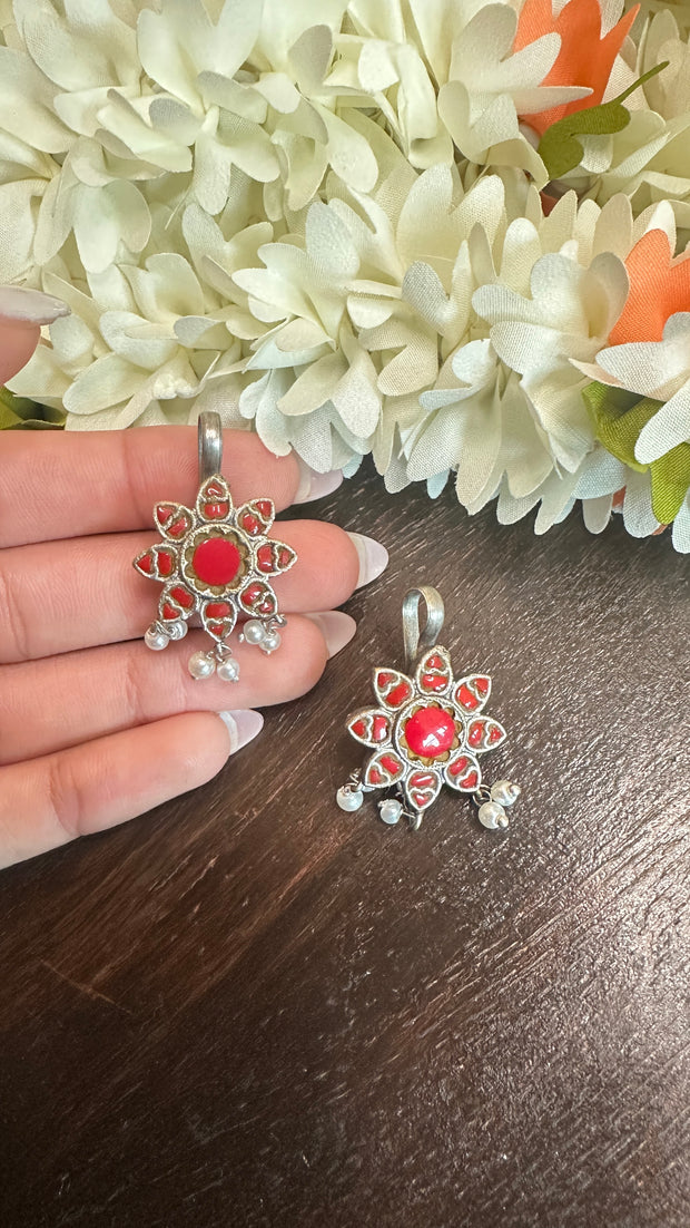 Silver Bugadis with kemp stones