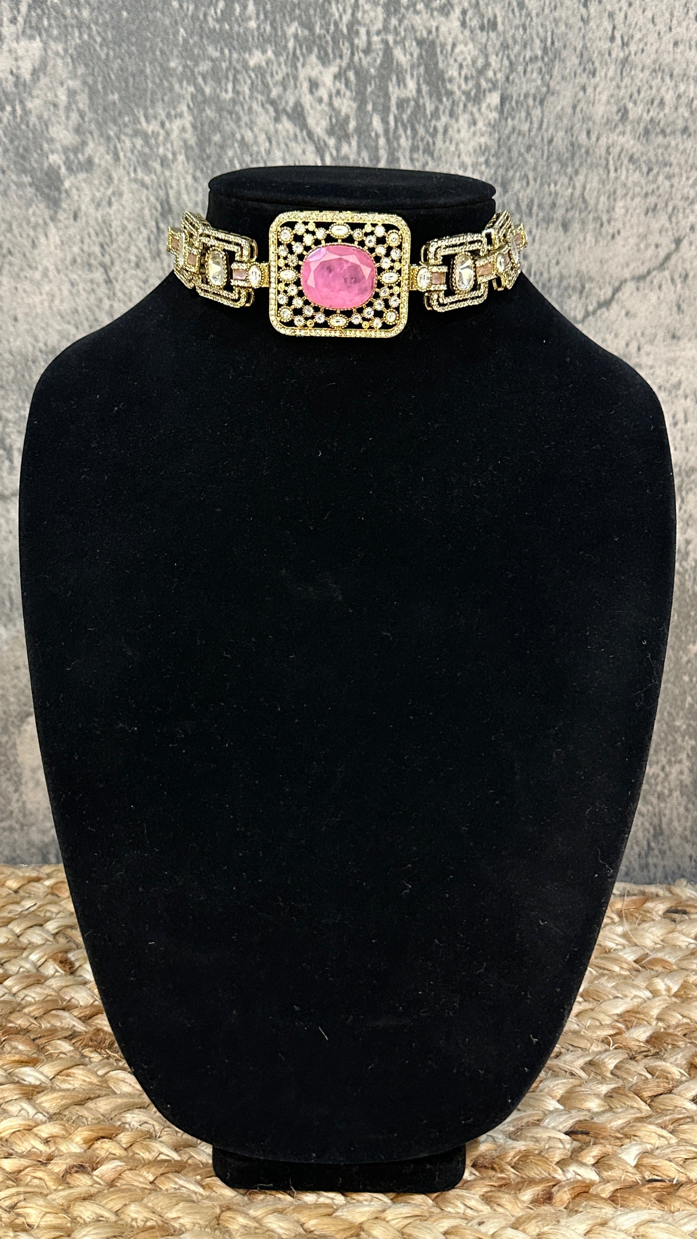 Designer choker with earring