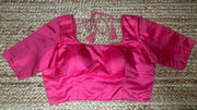 Pink silk blouse