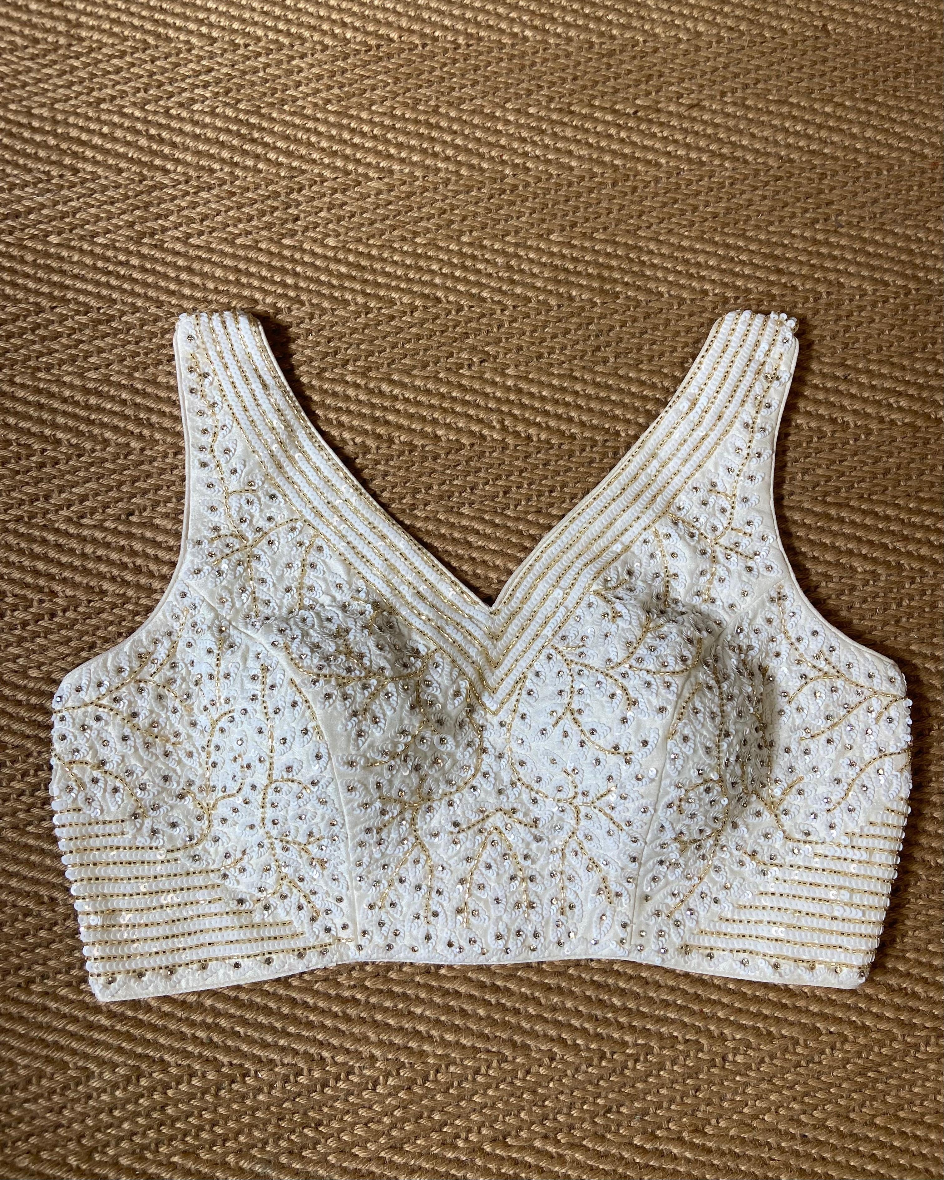 Off white designer blouse