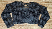 Black net full sleeve blouse