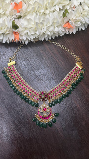 Jadau multi color choker, NO earring