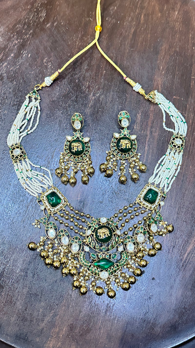 Necklace with earring