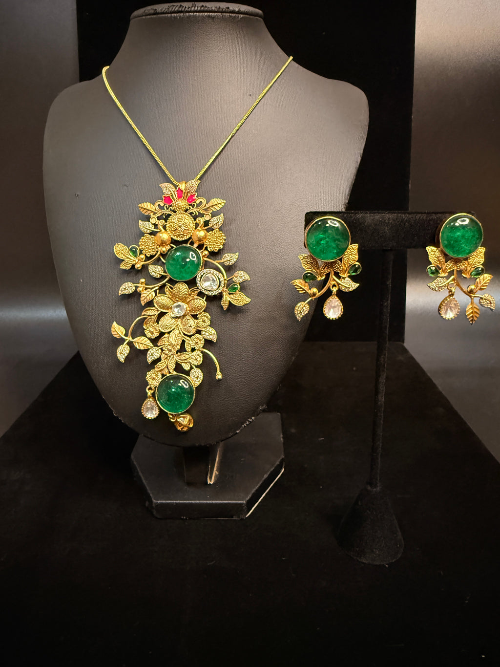 Necklace with earring