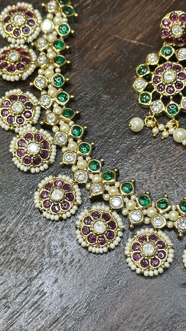 Necklace with earring