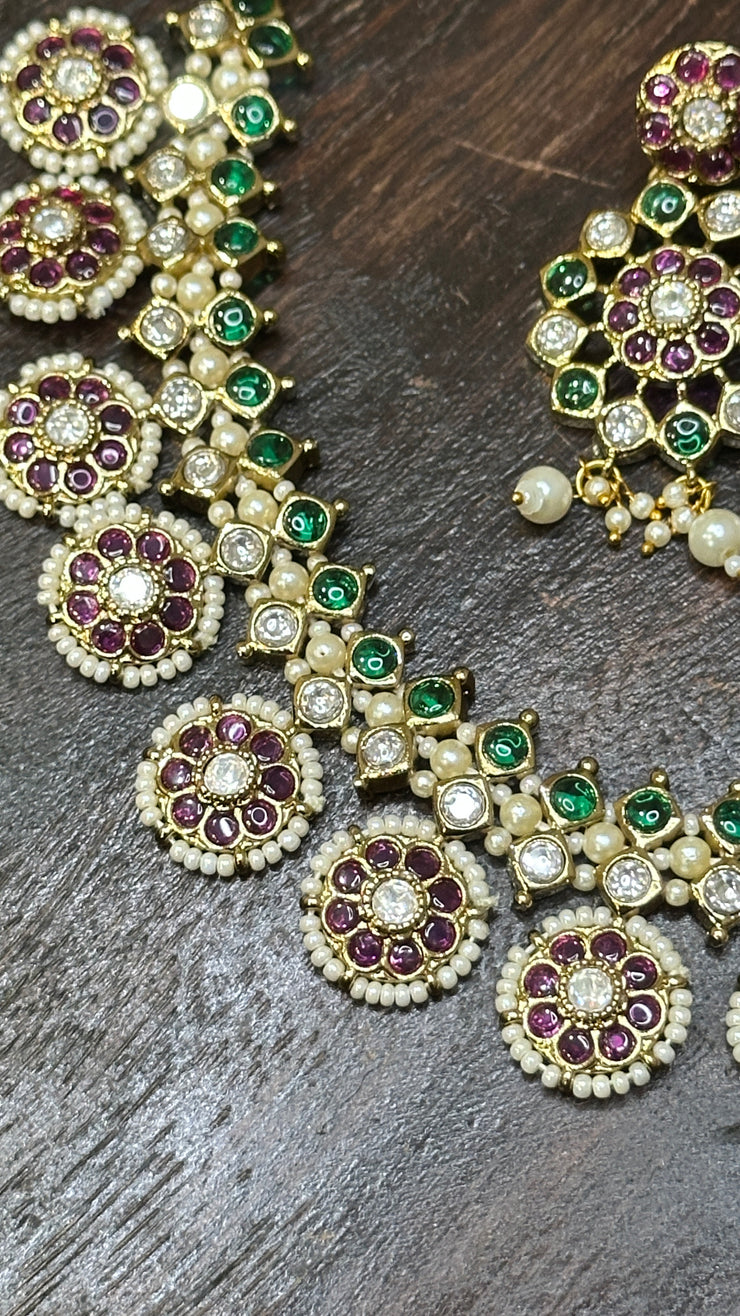 Necklace with earring