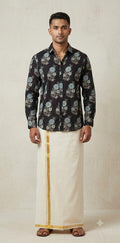 Ajrakh handblock printed shirts in pure Cotton
