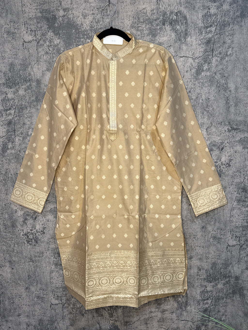 Sandalwood cotton silk kurta